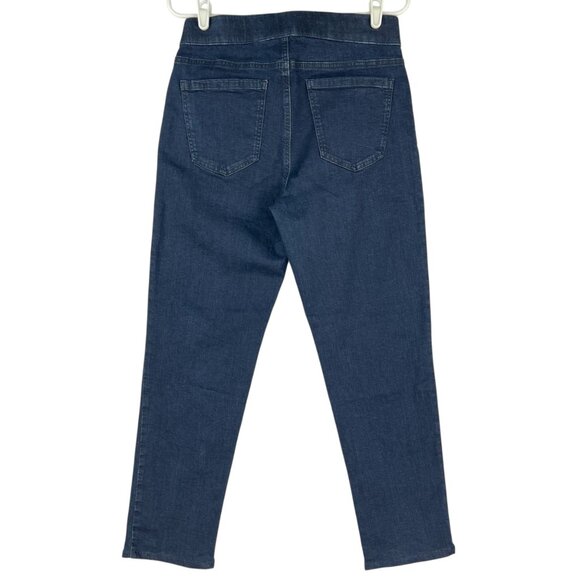 Karen Scott Women's Blue Pull-on Stretch Skinny Denim Jeans Size Small Mid Rise - Picture 2 of 10